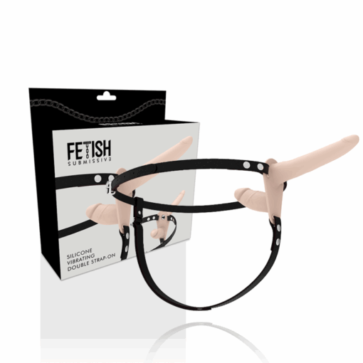 FETISH SUBMISSIVE HARNESS - DOBLE PENETRACIÓN VIBRADOR FLESH UP - Imagen 2