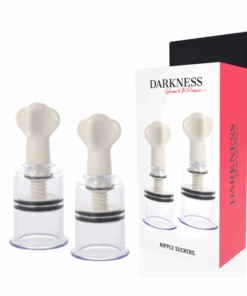 DARKNESS - ONDAS ESTIMULADORAS PEZONES TRANSPARENTE 5CM DIMETRO