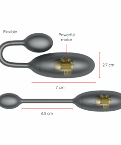 ONINDER – DENVER HUEVO VIBRADOR NEGRO 7 X 2.7 CM – APP GRATUITA - intimamenities.com