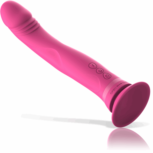INTENSE – MICHELANGELO DILDO VIBRADOR SILICONA ROSA - intimamenities.com