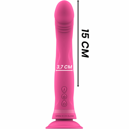 INTENSE – MICHELANGELO DILDO VIBRADOR SILICONA ROSA - intimamenities.com