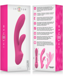 INTENSE – LUIGI VIBRADOR RABBIT SILICONA LIQUIDA ROSA - intimamenities.com