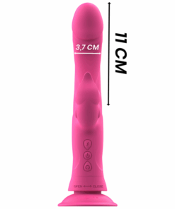 INTENSE – JULIO VIBRADOR RABBIT SILICONA ROSA - intimamenities.com