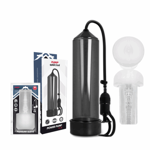 PUMP ADDICTED - BOMBA ERECCIÓN RX5 BLACK CON MASTURBADOR - Imagen 2