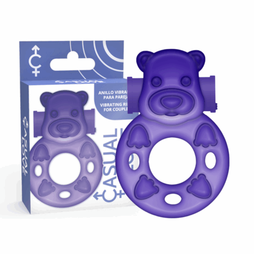 CASUAL LOVE – 26 ANILLO VIBRADOR CONEJITO LILA - intimamenities.com