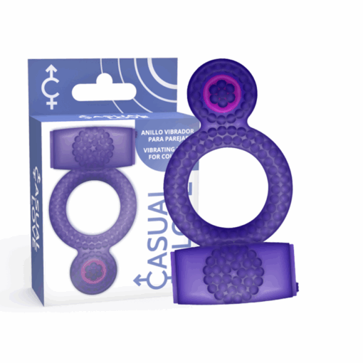 CASUAL LOVE – RING DOUBLE PLEASURE ANILLO LILA - intimamenities.com