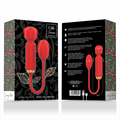 MIA – TOSCANA DOUBLE PLEASURE WAND + HUEVO VIBRADOR - intimamenities.com