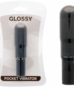 GLOSSY - POCKET VIBRADOR NEGRO