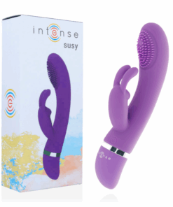 INTENSE – SUSY VIBRADOR OSCILANTE SILICONA RABBIT LILA - intimamenities.com