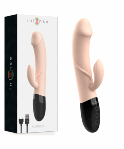 INTENSE – MAGNUS VIBRADOR RECARGABLE DUAL NATURAL - intimamenities.com