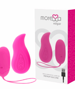 MORESSA - EDGAR SET DUO HUEVO REMOTO Y MANDO CON VIBRACIÓN INCORPORADA PREMIUM SILICONE CONTROL REMOTO