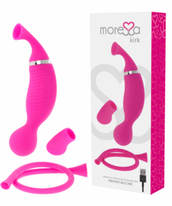 MORESSA - KIRK DUO ONDAS ESTIMULADORAS + MASAJEADOR MULTI PRESTACIONES PREMIUM SILICONE RECARGABLE