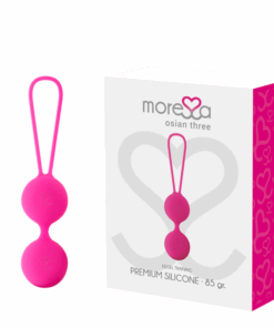 MORESSA - OSIAN THREE ENTRENAMIENTO SUELO PELVICO 85 gr PREMIUM SILICONA ROSA