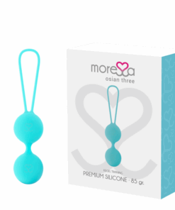 MORESSA - OSIAN THREE ENTRENAMIENTO SUELO PELVICO 85 gr PREMIUM SILICONA TURQUESA