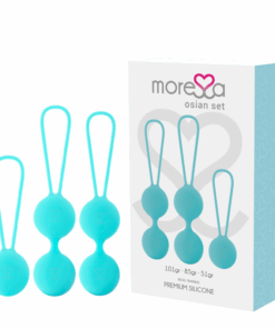 MORESSA - OSIAN SET Osian One; 51 Gr / Osian Two; 101 Gr / Osian Three 85 gr PREMIUM SILICONA TURQUESA