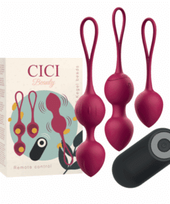 CICI BEAUTY - PREMIUM SILICONE 3 VIBRATING KEGEL BEADS REMOTE CONTROL
