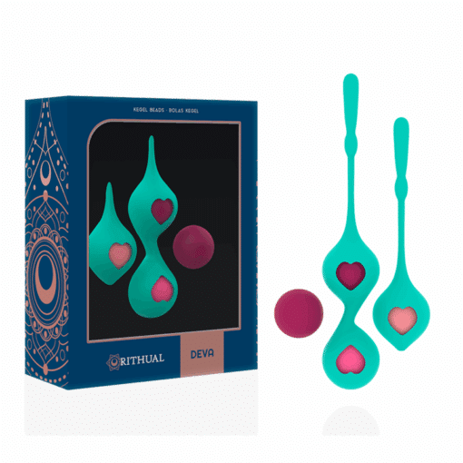 SET DEVA RITUAL ENTRENAMIENTO PELVICO VERDE AQUA - Imagen 2
