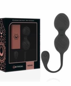 RITUAL NISHA BOLAS KEGEL RECARGABLES VIBRADORAS NEGRO