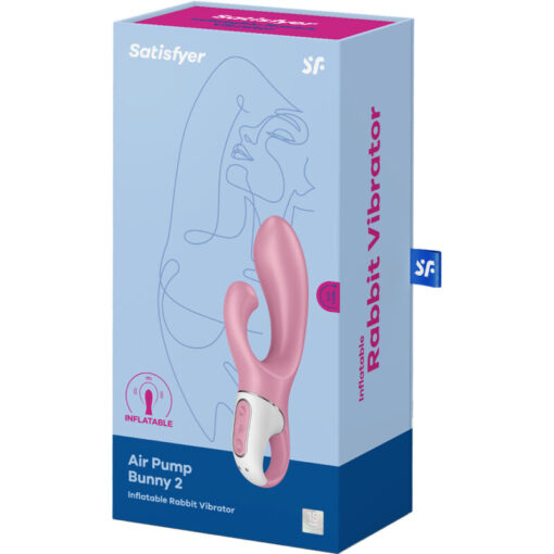 SATISFYER – AIR PUMP BUNNY 2 ROSA - intimamenities.com