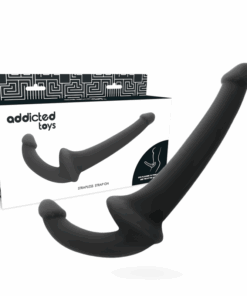 ADDICTED TOYS - DILDO CON ARNÉS SIN SUJECIÓN NEGRO