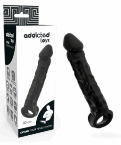 ADDICTED TOYS - EXTENSOR PARA EL PENE NEGRO