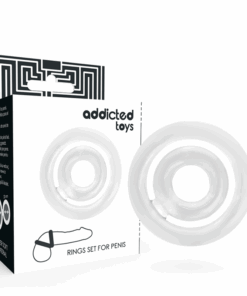 ADDICTED TOYS - POTENZ SET ANILLOS PENE CLEAR