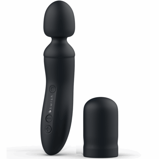 B SWISH – BTHRILLED VIBRADOR WAND PREMIUM NEGRO - intimamenities.com