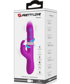 PRETTY LOVE – REESE VIBRADOR CON ROTACIÓN MORADO - intimamenities.com