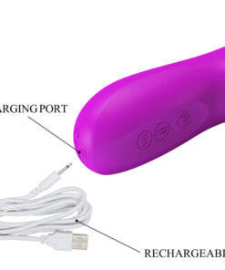 PRETTY LOVE – REESE VIBRADOR CON ROTACIÓN MORADO - intimamenities.com