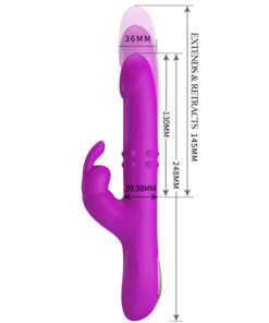 PRETTY LOVE – REESE VIBRADOR CON ROTACIÓN MORADO - intimamenities.com