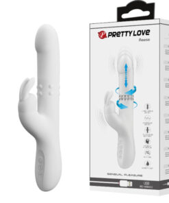 PRETTY LOVE – REESE VIBRADOR CON ROTACIÓN PLATEADO - intimamenities.com