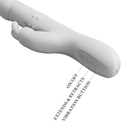 PRETTY LOVE – REESE VIBRADOR CON ROTACIÓN PLATEADO - intimamenities.com