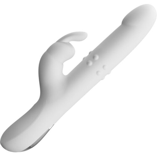 PRETTY LOVE – REESE VIBRADOR CON ROTACIÓN PLATEADO - intimamenities.com