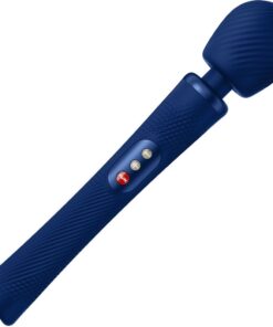 FUN FACTORY – VIM WAND RUMBLE VIBRADOR RECARGABLE SILICONA AZUL MEDIANOCHE - intimamenities.com