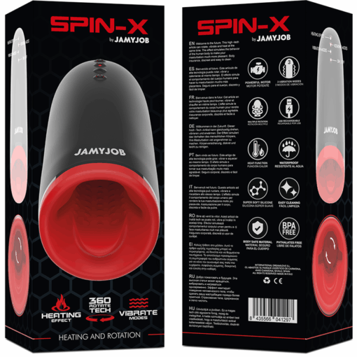 JAMYJOB - SPIN-X MASTURBADOR CON ROTACIàN Y FUNCIàN CALOR - Imagen 8