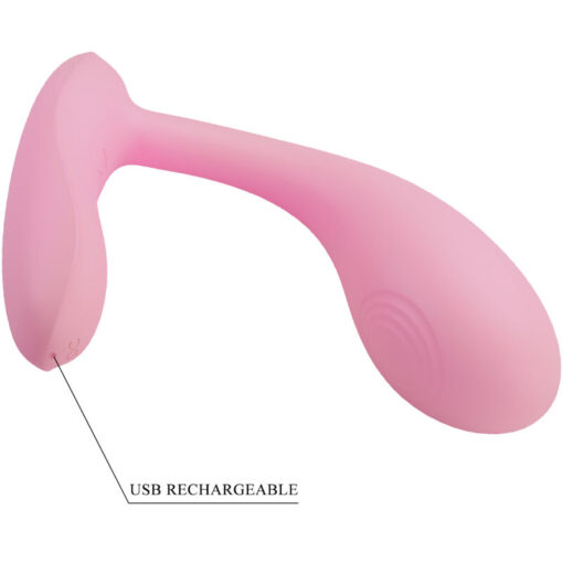 PRETTY LOVE – BAIRD G-SPOT 12 VIBRACIONES RECARGABLE ROSA APP - intimamenities.com