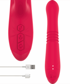 INTENSE – DUA VIBRADOR MULTIFUNCIÓN RECARGABLE UP & DOWN CON LENGUA ROJO - intimamenities.com