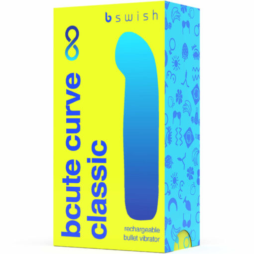 B SWISH – BCUTE CURVE INFINITE CLASSIC VIBRADOR RECARGABLE SILICONA AMARILLO - intimamenities.com