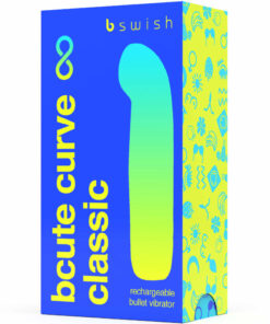 B SWISH – BCUTE CURVE INFINITE CLASSIC VIBRADOR RECARGABLE SILICONA AZUL - intimamenities.com