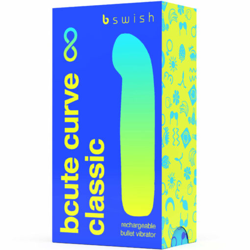 B SWISH – BCUTE CURVE INFINITE CLASSIC VIBRADOR RECARGABLE SILICONA AZUL - intimamenities.com