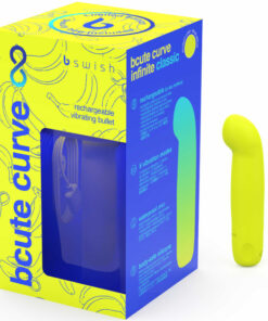 B SWISH – BCUTE CURVE INFINITE CLASSIC EDICION LIMITADA VIBRADOR RECARGABLE SILICONA AMARILLO - intimamenities.com