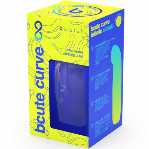 B SWISH – BCUTE CURVE INFINITE CLASSIC EDICION LIMITADA VIBRADOR RECARGABLE SILICONA AMARILLO - intimamenities.com