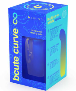 B SWISH – BCUTE CURVE INFINITE CLASSIC EDICION LIMITADA VIBRADOR RECARGABLE SILICONA AZUL - intimamenities.com