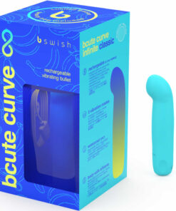 B SWISH – BCUTE CURVE INFINITE CLASSIC EDICION LIMITADA VIBRADOR RECARGABLE SILICONA AZUL - intimamenities.com