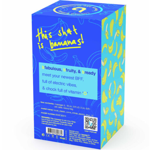 B SWISH – BCUTE CURVE INFINITE CLASSIC EDICION LIMITADA VIBRADOR RECARGABLE SILICONA AZUL - intimamenities.com