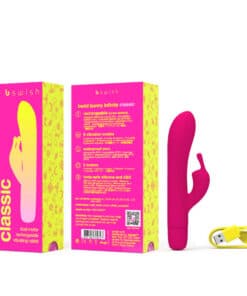 B SWISH – BWILD BUNNY INFINITE CLASSIC VIBRADOR RECARGABLE SILICONA ROSA - intimamenities.com