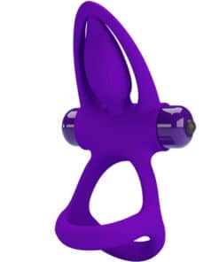 PRETTY LOVE - ANILLO VIBRADOR 10 VIBRACIONES SILICONA VIOLETA