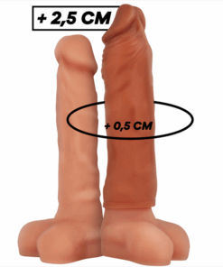 VIRILXL - EXTENSIÓN DE PENE LIQUID SILICONE V5 MARRÓN