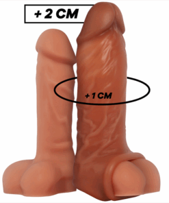VIRILXL - EXTENSIÓN DE PENE LIQUID SILICONE V7 MARRÓN
