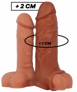 VIRILXL - EXTENSIÓN DE PENE LIQUID SILICONE V9 MARRÓN